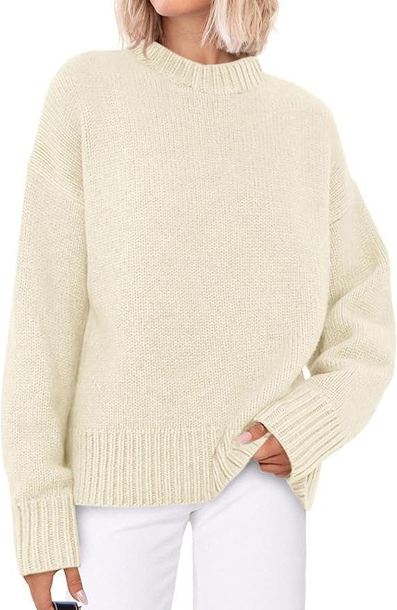 PRETTYGARDEN Womens Sweaters Fall 2025 Trendy Casual Crewneck Long Sleeve Cozy Knit Pullover Swea... | Amazon (US)