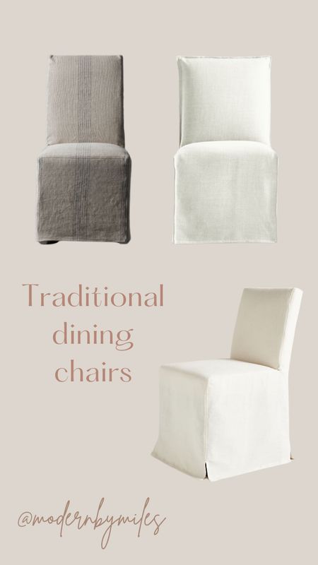 Traditional dining chairs, slipcover chairs 

Dining room chairs, slipcover chairs, linen, home seating 

#LTKhome #LTKstyletip #LTKfamily