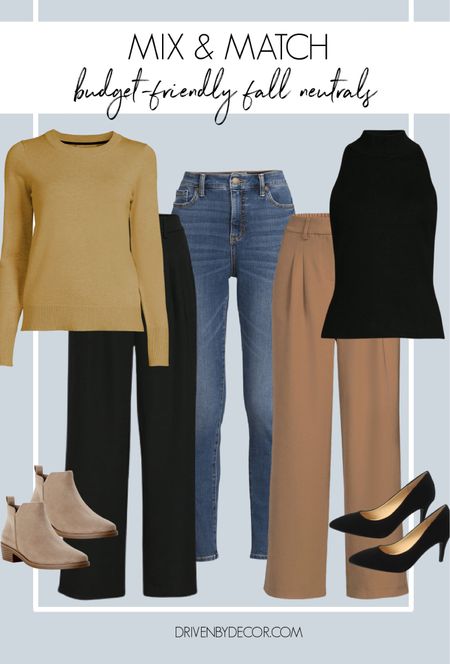 These fall neutrals from @walmartfashion are a huge win! (#WalmartPartner) The pants fit me SO well - the elastic in the back and wide leg design make them so forgiving! And I have the sleeveless top in two colors - so easy to dress up and down! These jeans were also a great fit and I love the boots for fall! #WalmartFashion

Fall outfit, work outfit, fall fashion

#LTKover40 #LTKFind #LTKSeasonal