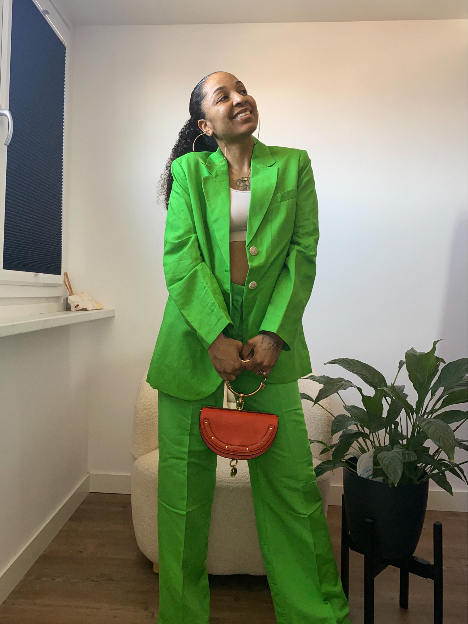 H&M makes me extra happy with these colours 💚 Spring 2023 fashion, blazer and trouser set, matching sets, trendy outfit, bold style. 

#LTKeurope #LTKSeasonal #LTKstyletip