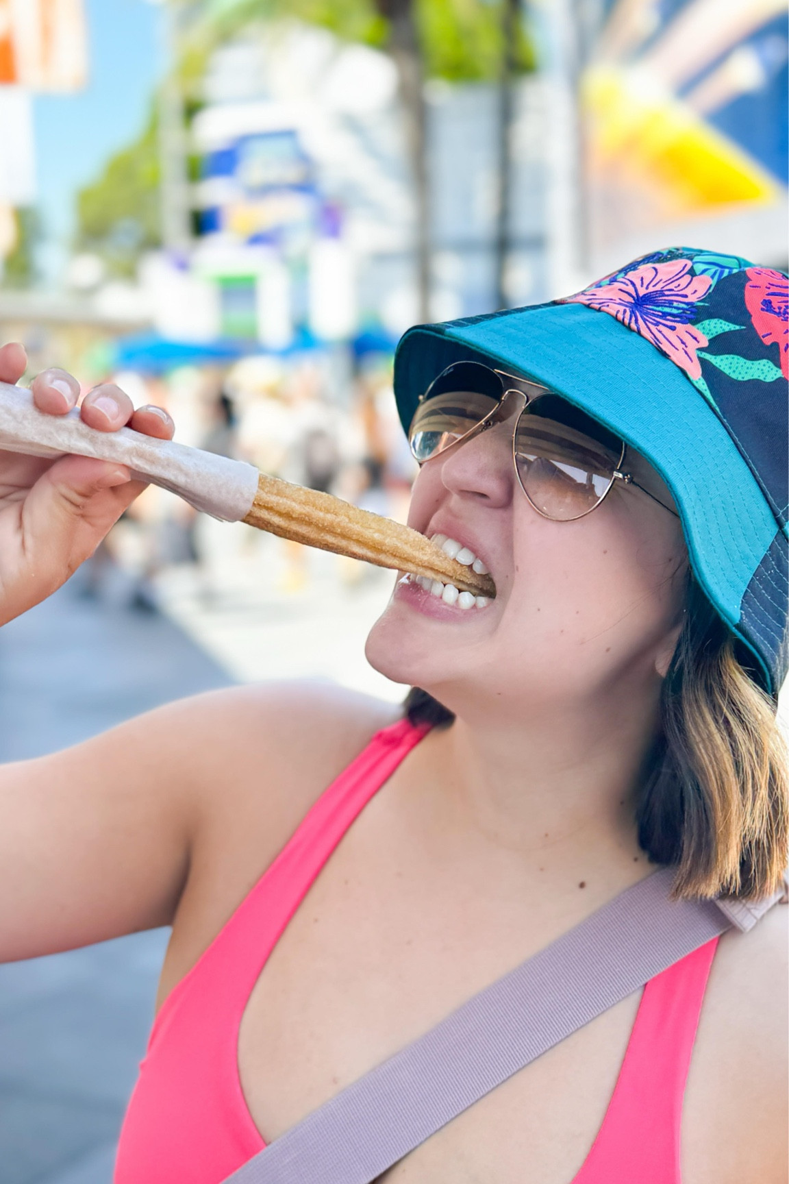 That first @disneyparks churro after a Summer without them just hits different. It was all I wanted all day❤️ 
 This Encanto hat and activewear dress were perfect to keep cool on a hot day

#disney #target