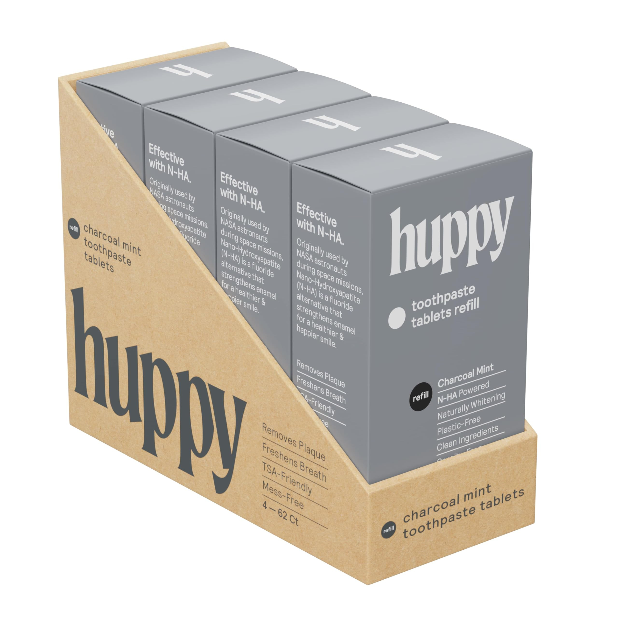 HUPPY Toothpaste Tablets, Nano Hydroxyapatite Toothpaste - Natural Whitening, Fluoride Free and R... | Amazon (US)