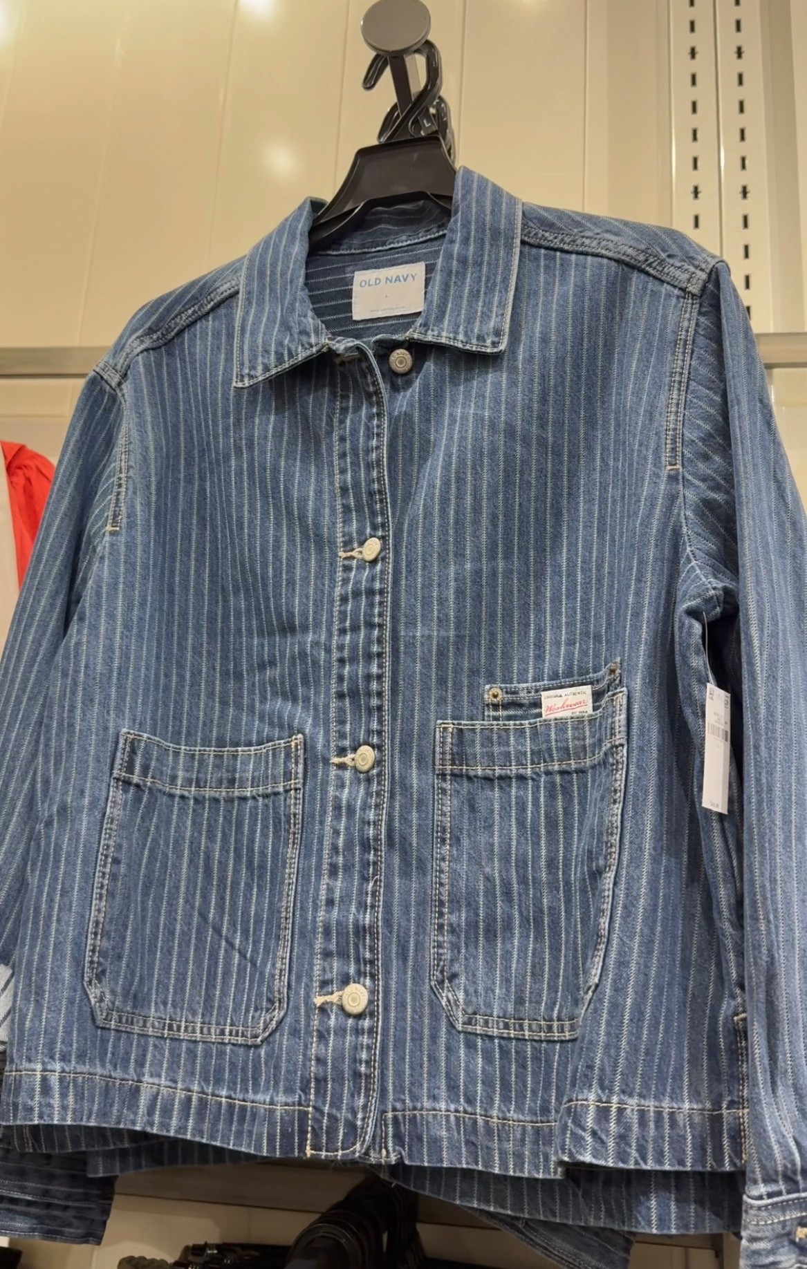 Crop Old Navy Jean jacket 💫 

#LTKSpringSale #LTKootd