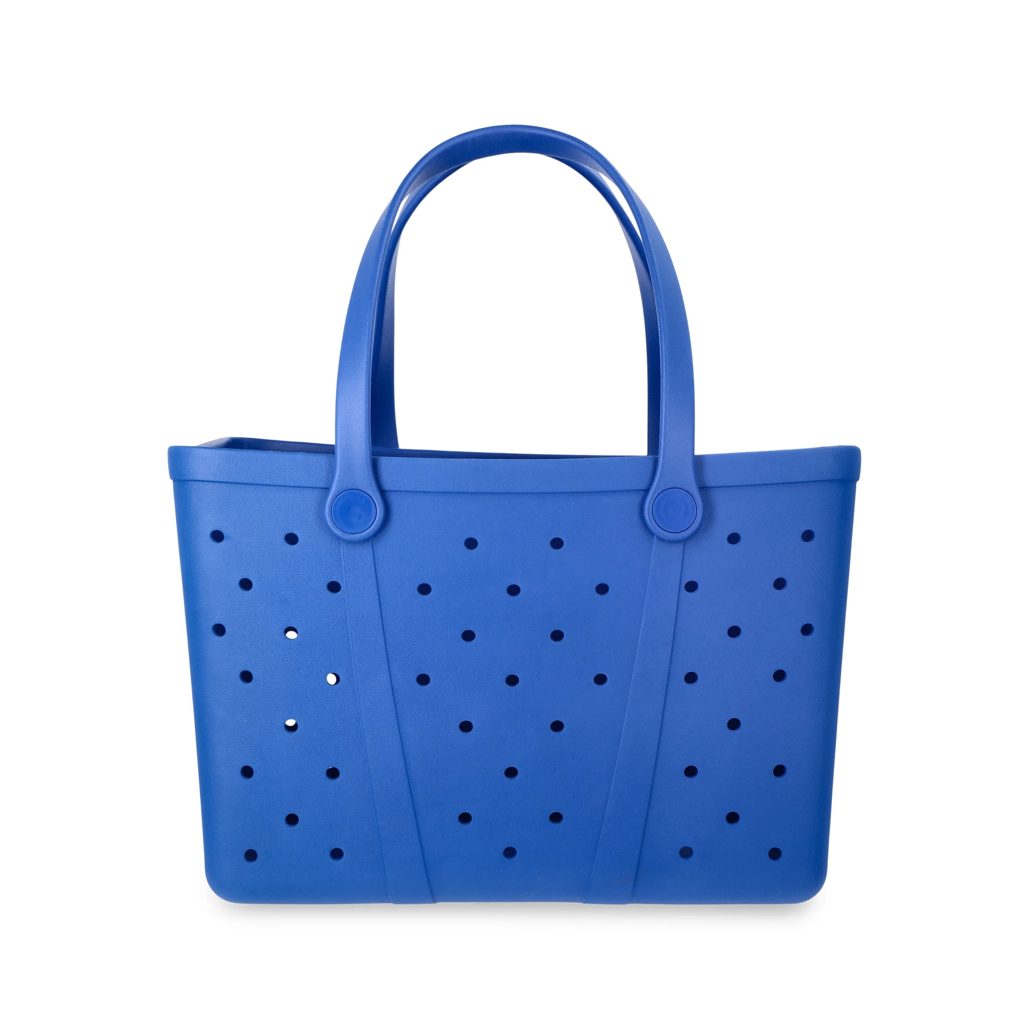 Time and Tru Women's Waterproof EVA Beach Tote Bag, Blue | Walmart (US)