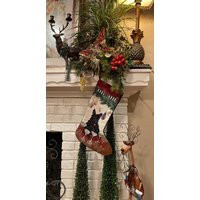 Scottie Dog Stocking Personalized Needlepoint Christmas Stockings, Holiday Family Pet Gift | Etsy (US)