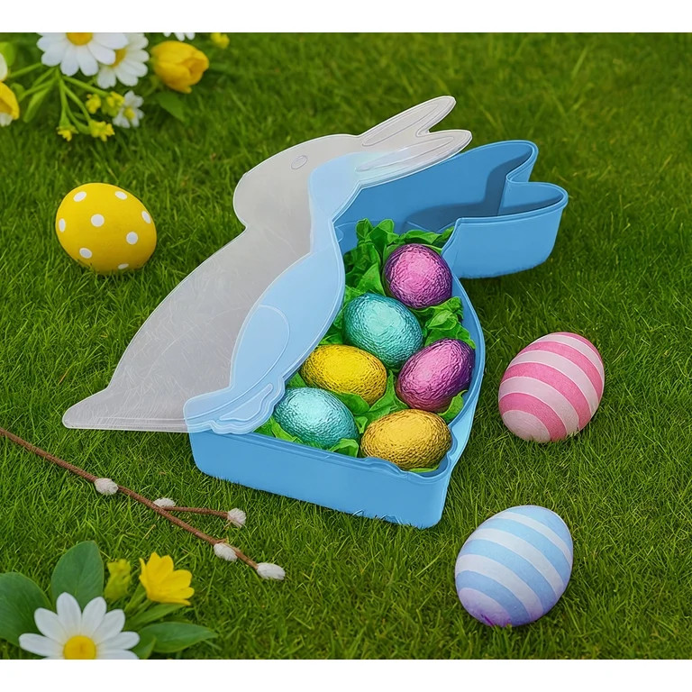 Plastic Bunny Shape Container Blue | Walmart (US)