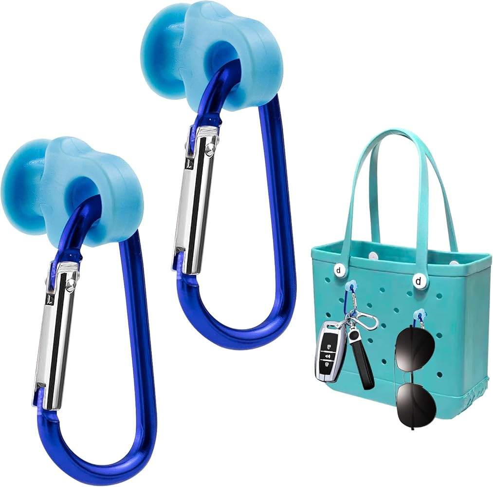 2 Set Hooks Set Accessories Compatible for Bogg Bag, Bogg Bag Accessories, Insert Carabiner Key C... | Amazon (US)