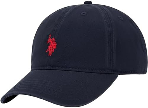 U.S. Polo Assn. Baseball Cap, 100% Cotton Adjustable Dad Hat with Small Pony Logo | Amazon (US)