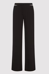 Zip Detail Trousers - Black | St. Agni