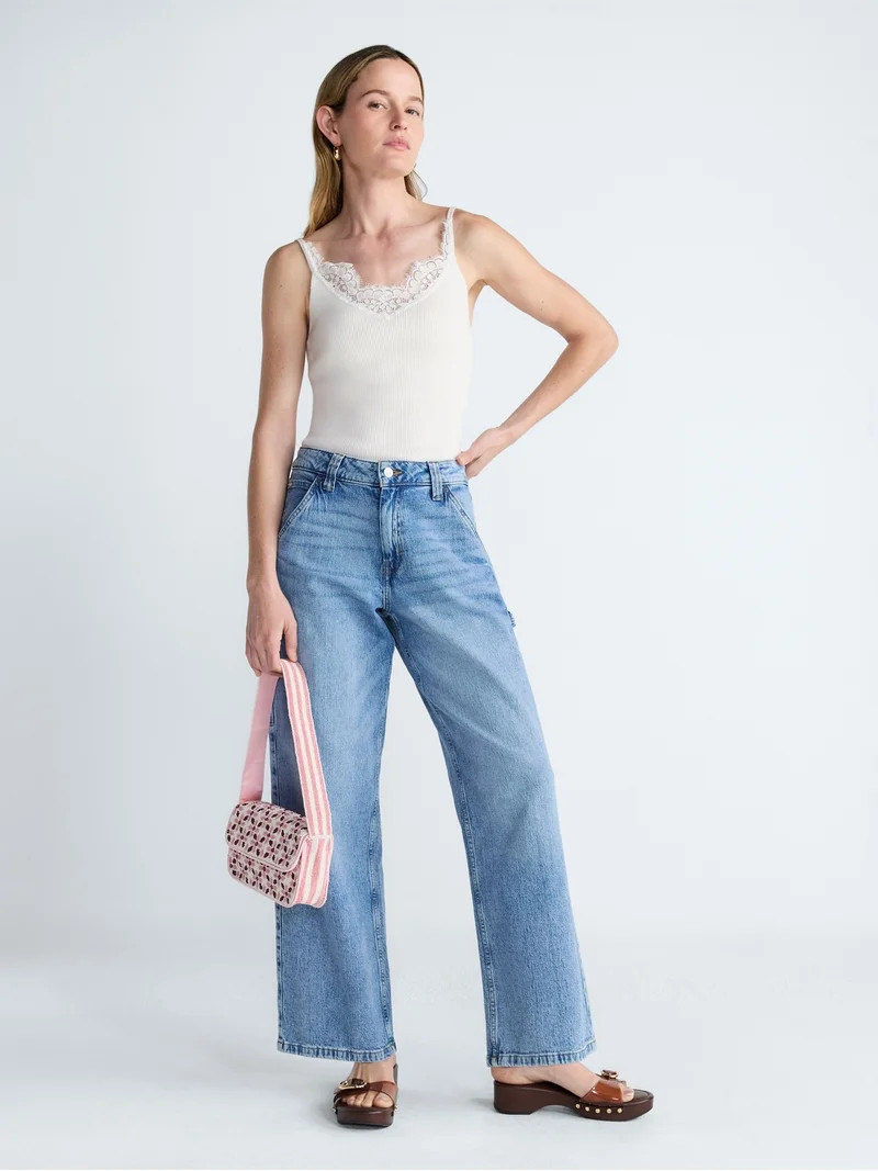 Scoop Women\u2019s and Women\u2019s Plus Relaxed Fit Jeans, 30'' Inseam, Sizes 0-26W | Walmart (US)