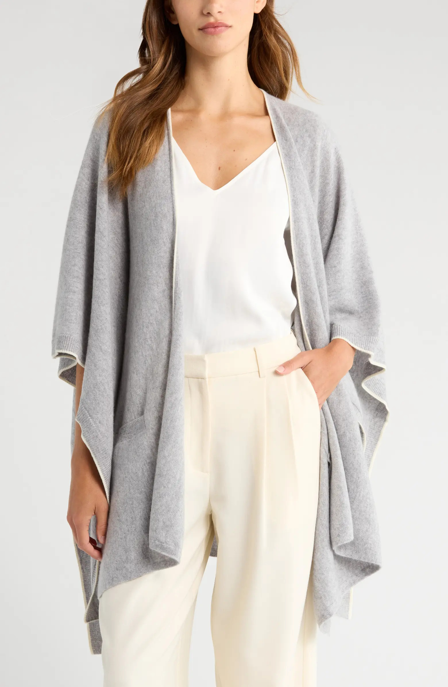 Vince Tipped Cashmere Wrap | Nordstrom | Nordstrom