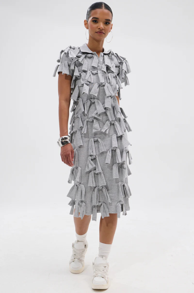 TIED DOWN KNOT MIDI DRESS | AKIRA