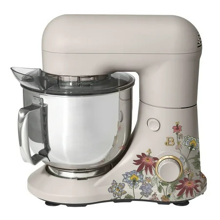 Beautiful 5.3 Qt Stand Mixer, Lightweight & Powerful with Tilt-Head, Wildflower Porcini Taupe by Drew Barrymore | Walmart (US)