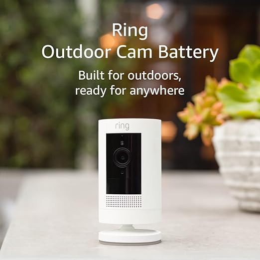 Ring Outdoor Cam (Stick Up Cam) | Weather-Resistant Outdoor Camera, Live View, Color Night Vision... | Amazon (US)