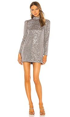 Camila Coelho Soraya Mini Dress in Silver from Revolve.com | Revolve Clothing (Global)