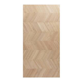HARDWOOD REFLECTIONS Unfinished Hevea with Chevron 10 ft. L x 25 in. D x 1.5 in. T Butcher Block ... | The Home Depot