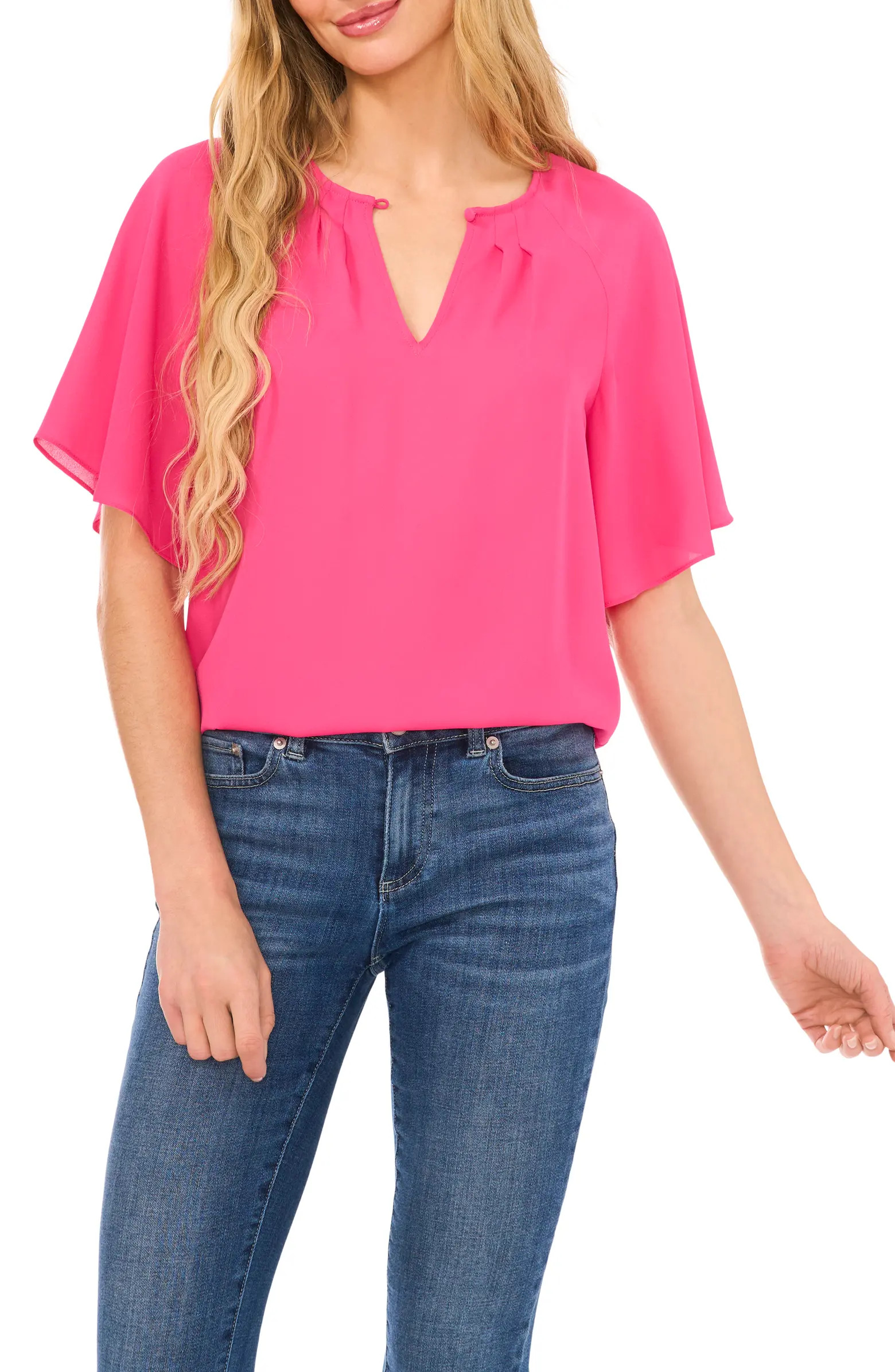 CeCe Ruffle Sleeve Top | Nordstrom | Nordstrom