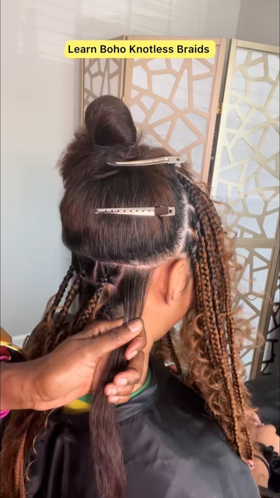 Boho Knotless Braids Practice 🤎

Learning how to do boho knotless braids—soft, lightweight, and effortless.
Keeping it simple: clean parts, light tension, and a few curly pieces for the boho vibe.

My essentials:
• Pre-stretched braiding hair
• Boho curly pieces
• Braiding gel
• Rat-tail comb

Shop my braid tools below.
#BohoBraids #MinimalStyle


#LTKBeauty #LTKGiftGuide #LTKselfcare