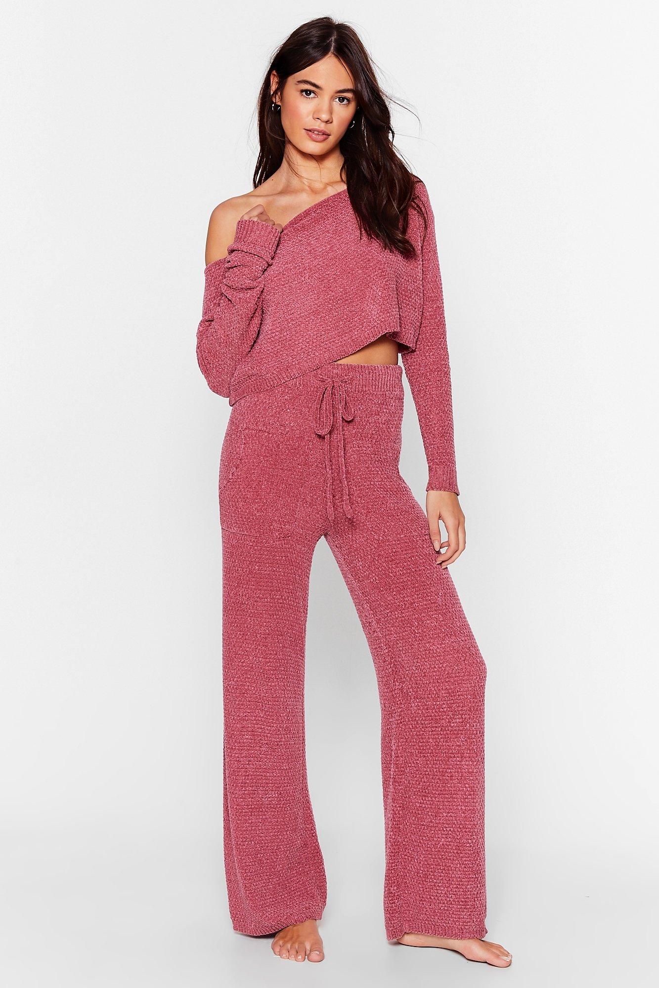 Chenille Good Sweater and Pants Lounge Set | NastyGal (US & CA)