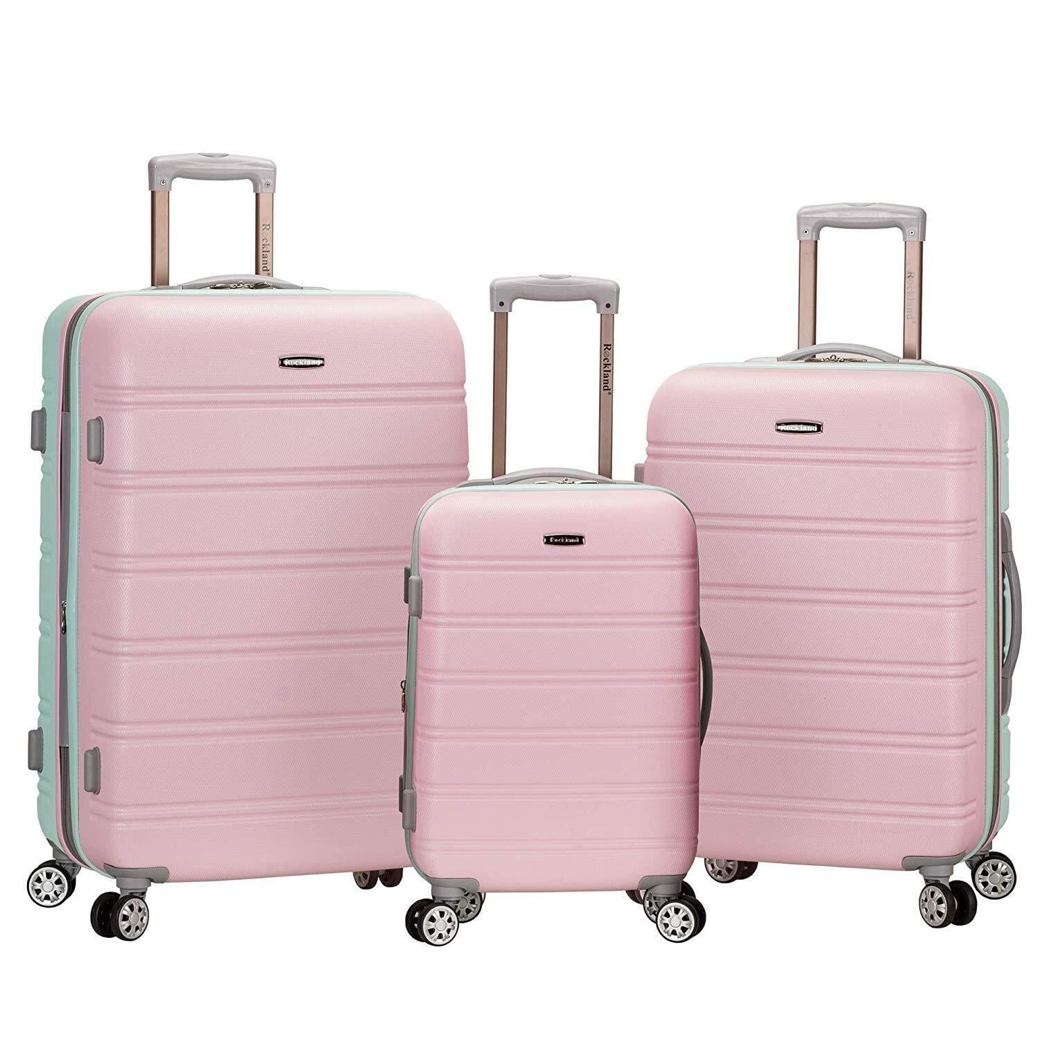 Rockland Luggage Melbourne 3 Piece Hardside Luggage Set - Walmart.com | Walmart (US)