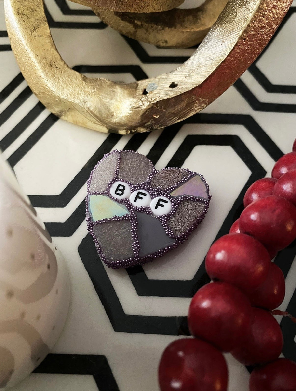 What better way to celebrate your best gal pals on Galentine’s than with a BFF heart for her dresser, desk, or coffee table. This mosaic heart features hand-cut and hand-placed broken pieces of gorgeous purple glass and fancy ‘grout.’

#galentines #valentinesdaydecor #heartdecor #giftsforbff #giftsforsister #bff #mosaic #cutevalentinesdecor #etsy #coffeetabledecor

#LTKHome #LTKFindsUnder50 #LTKmomlife