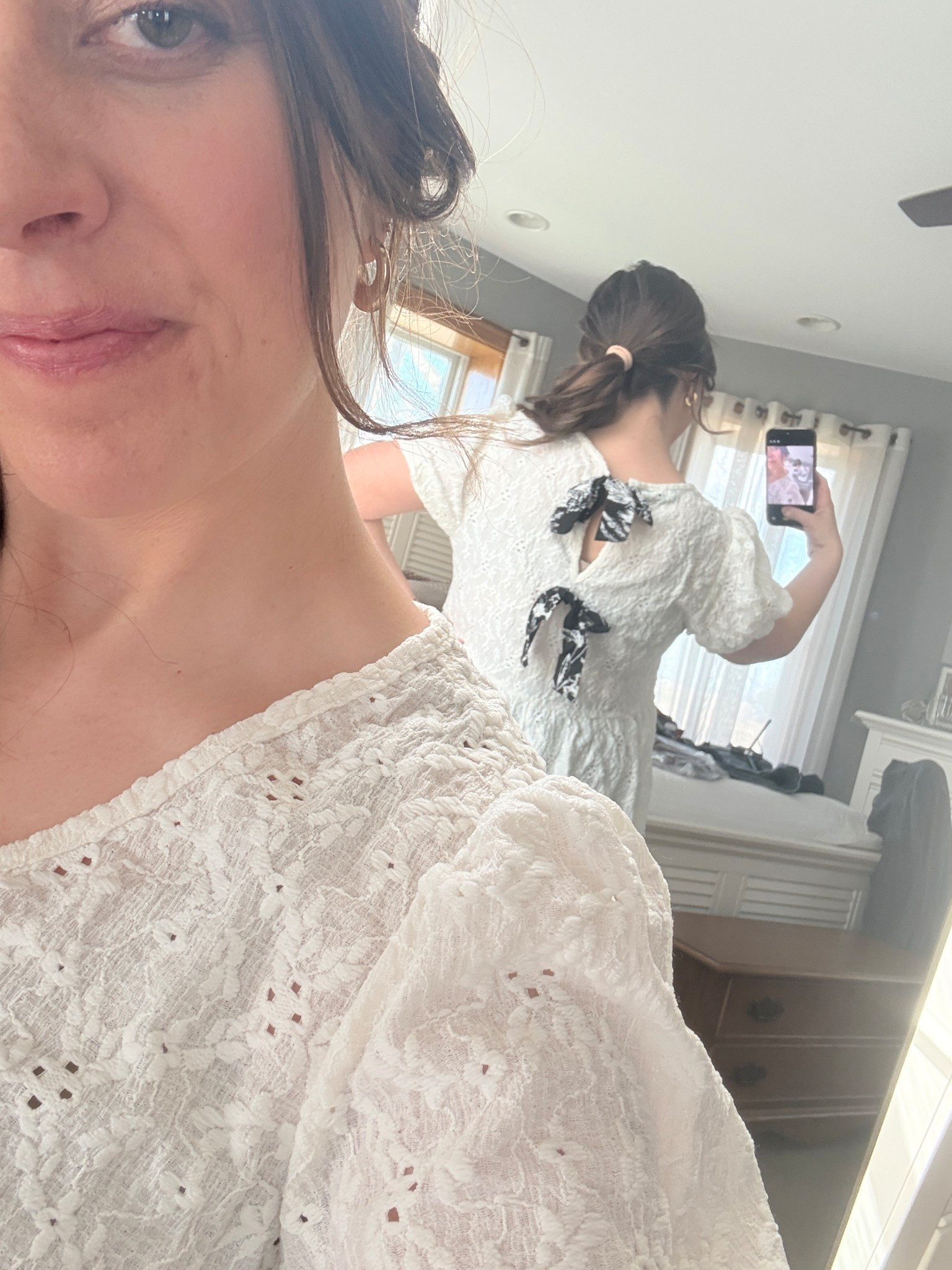 The absolute sweetest A Line top from @Bloomchic wearing a size 10 the back detail and fabric detail are insane! 

#LTKgrwm #LTKmomlife #LTKootd
