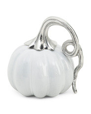 4.25x5 Ceramic Heirloom Small Pumpkin With Metal Stem | Decor | Marshalls | Marshalls