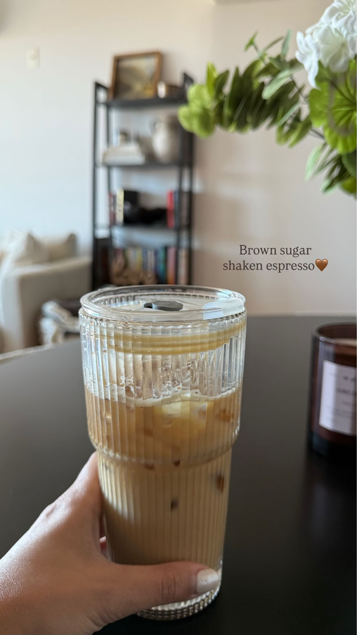 My favorite at home coffee recipe:
- nespresso pod (Double Espresso Dolce)
- 1 tsp of brown sugar (2+ if you like sweet)
- drizzle of cinnamon 
^ Shake the above together in a jar
- pour espresso in a cup
- add ice and your choice of milk 
#ltkcoffeerecipe 

#LTKmorningroutine #LTKdayinmylife #LTKgrwm