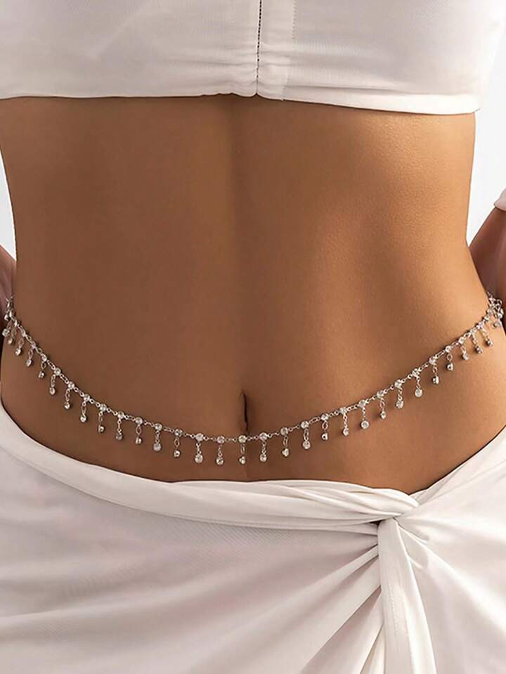1pc Beach Style Sexy Exquisite Geometric Tassel Waist Chain Suitable For Women On Any Occasion | SHEIN