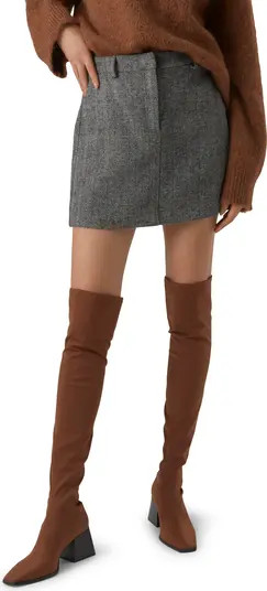 VERO MODA Lizzie Herringbone Miniskirt | Nordstrom | Nordstrom