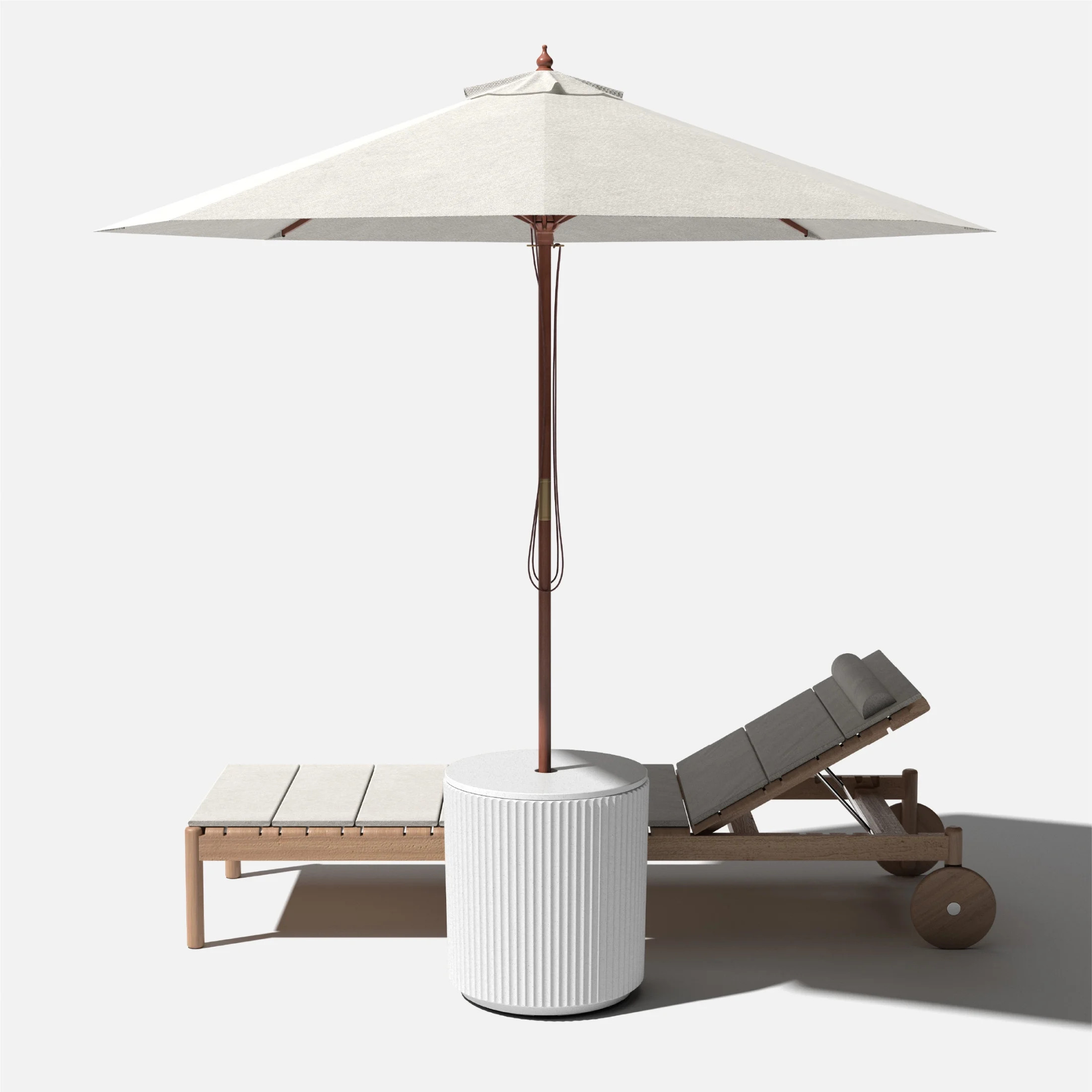 Veradek Umbrella Side Table - White | Walmart (US)