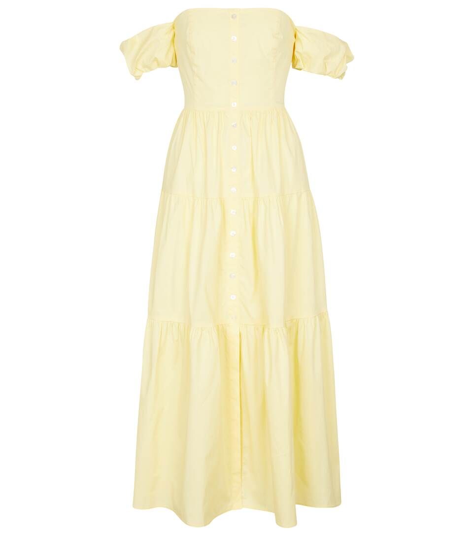 Elio off-shoulder cotton midi dress | Mytheresa (US/CA)