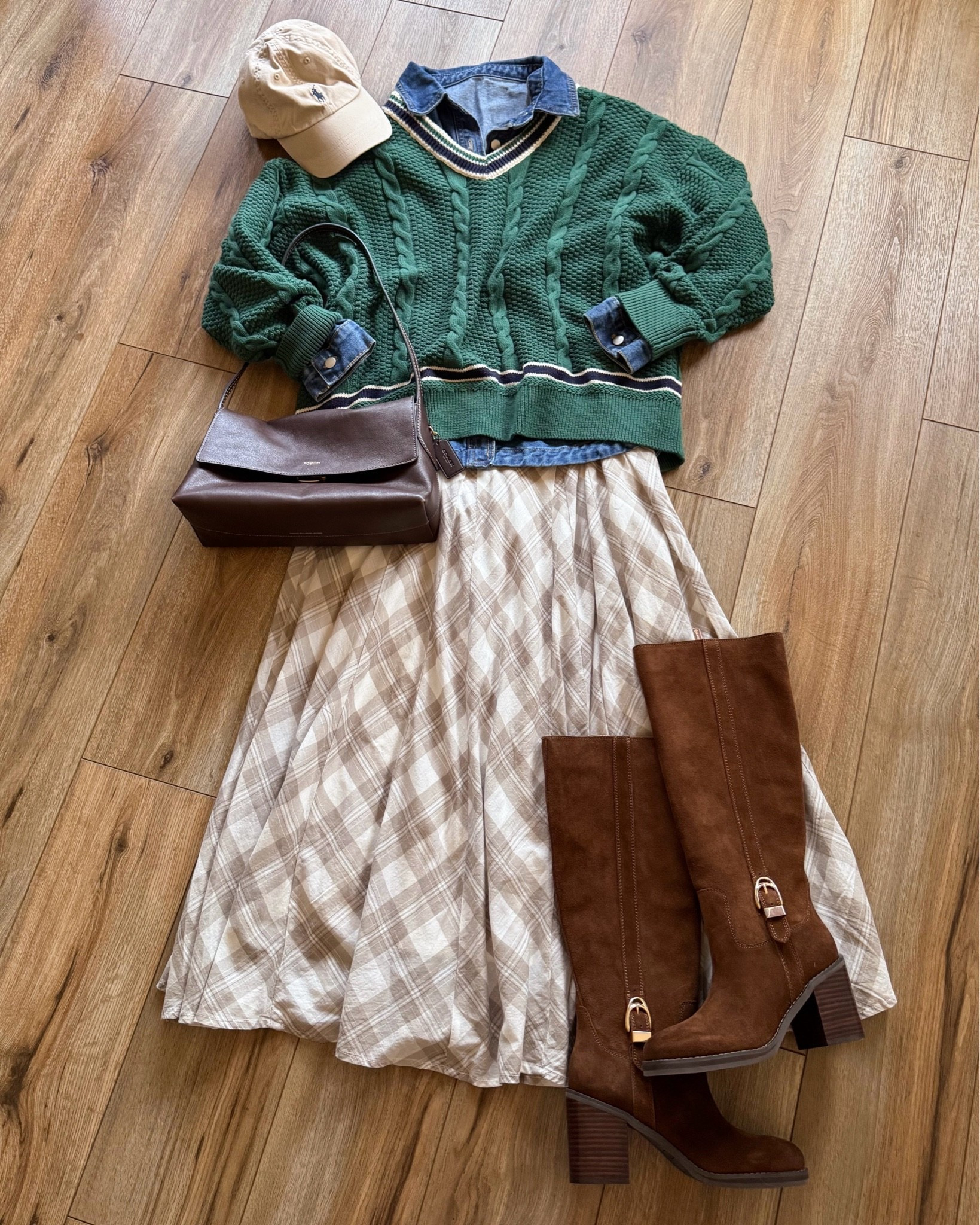 fall outfits. ralph lauren fall aesthetic. equestrian girl fall aesthetic. plaid maxi skirt.

#LTKSeasonal #LTKSaleAlert #LTKootd