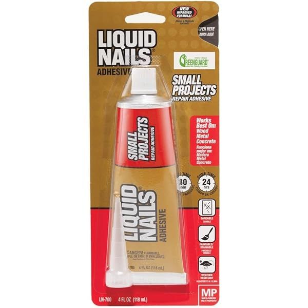 Liquid Nails Small Projects Multi-Purpose Adhesive | Amazon (US)