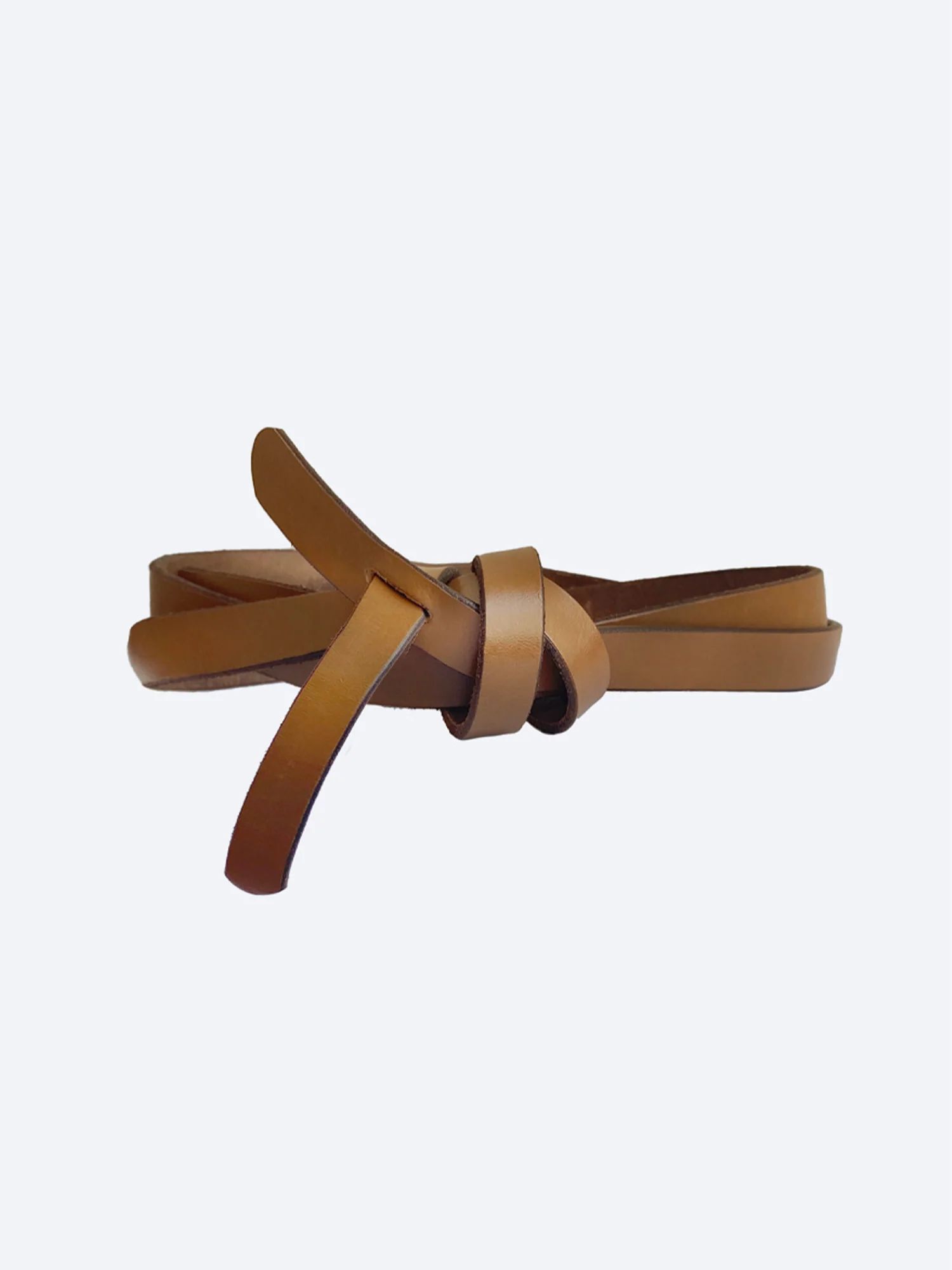 Brochu Walker | Women's Leather Bridle Wrap Belt in Brown | Brochu Walker