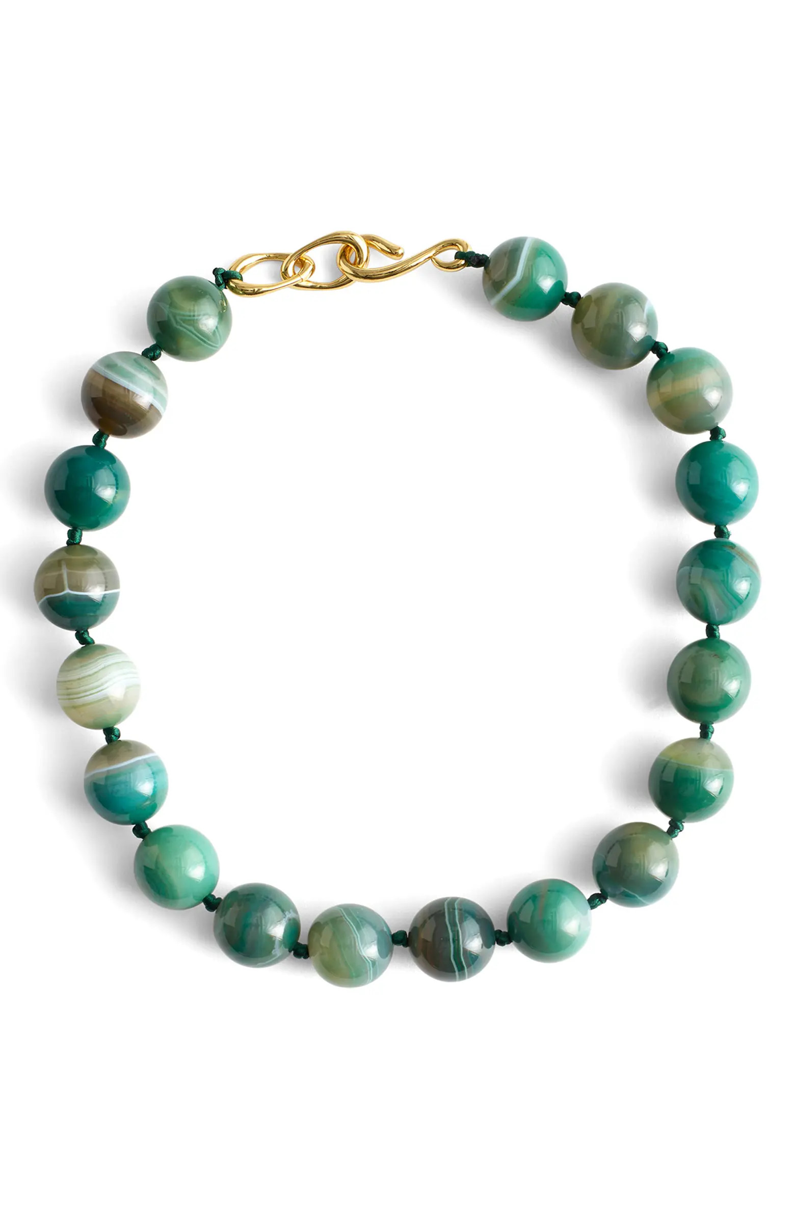 Semiprecious Stone Oversize Beaded Choker Necklace | Nordstrom