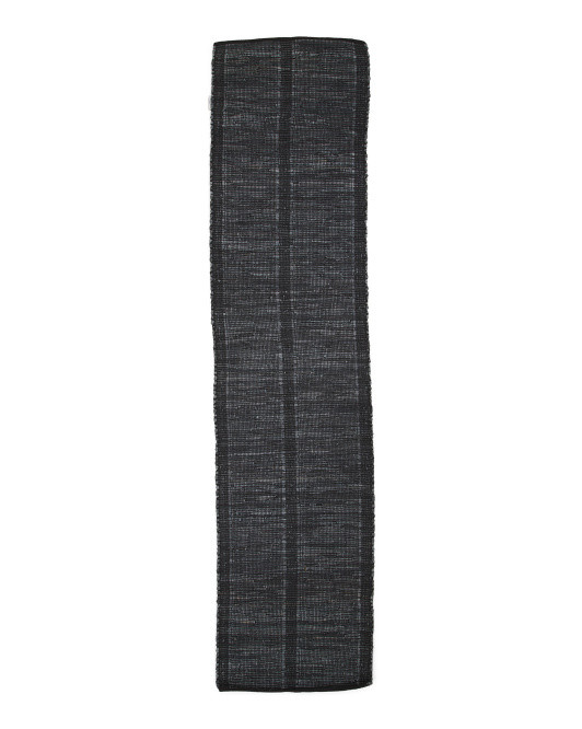 2x10 Leather Tezah Hand Woven Runner | TJ Maxx