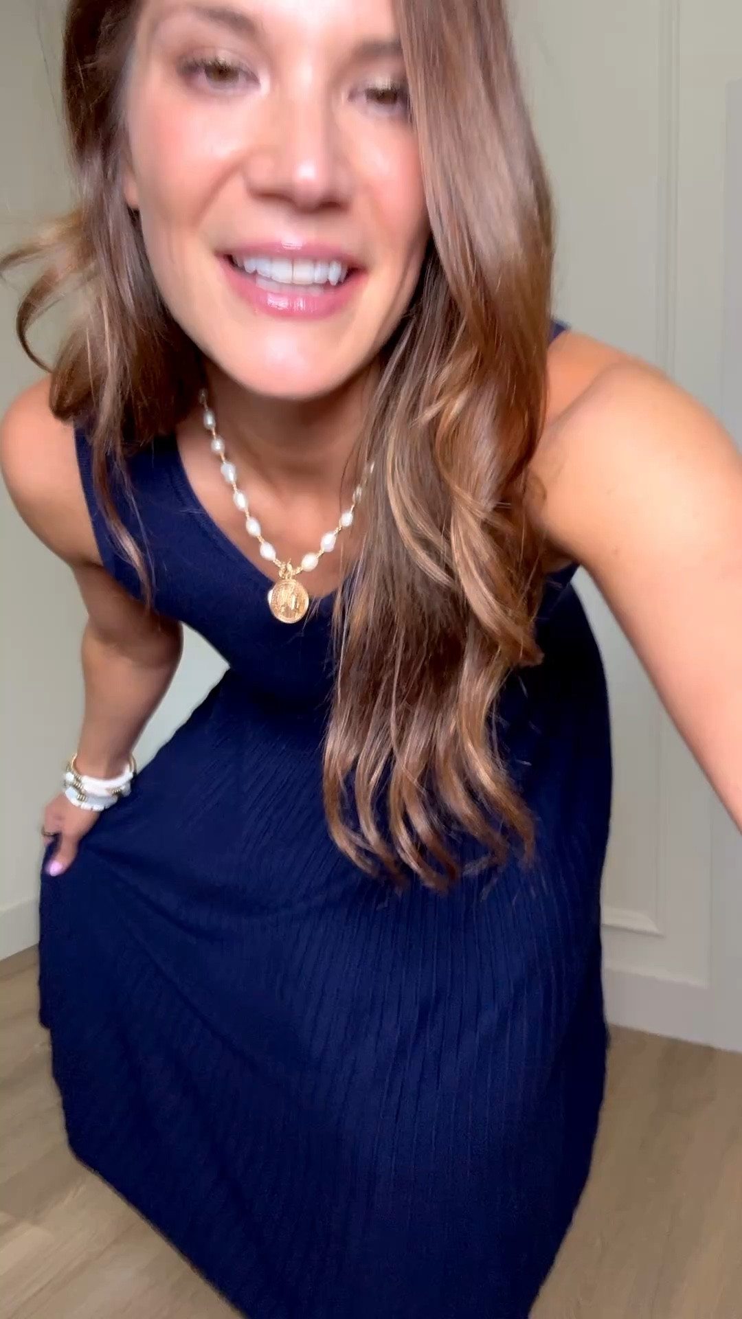 Love this modest navy dress, it is one of those pieces you can wear so many different places. It is regular bra friendly, super stretchy, and has the prettiest flowy fit.
Dress - size M, runs TTS
Tall girl outfits, Navy dress outfit, Modest dress women, Everyday dress, Amazon tall girl clothing, 6 foot style, Casual to dressy outfits, Flowy dress, Comfortable dresses, Work to weekend outfit, Versatile dresses, Stang and Co

#LTKTall #LTKMothersDay #LTKmomlife