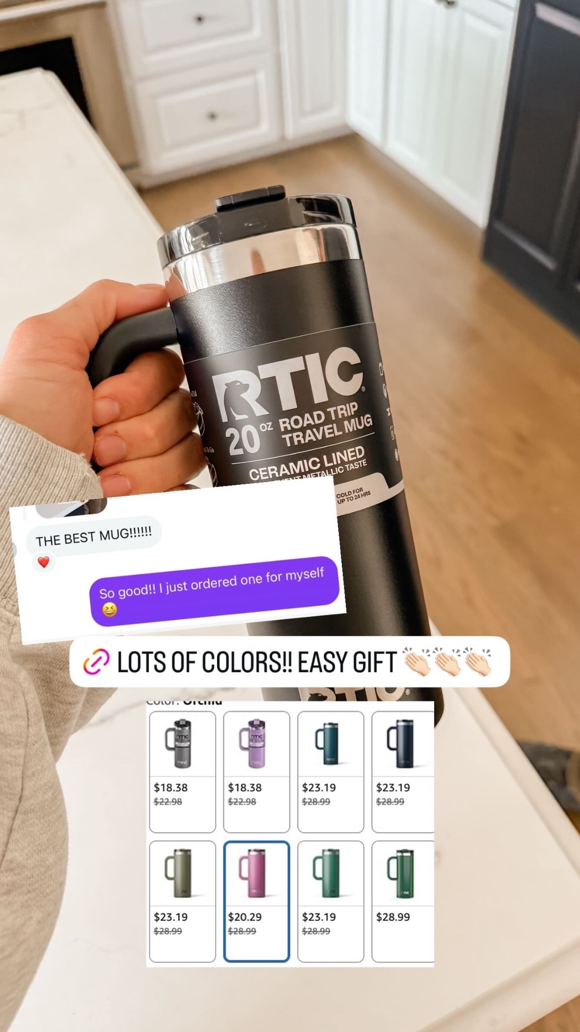 Lots of colors on this travel mug!! And under $25. Easy gift idea from Amazon  

#LTKOver40 #LTKHoliday #LTKGiftGuide