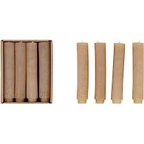 Unscented Pleated Taper Candles in Box, Set of 12 | Amazon (US)