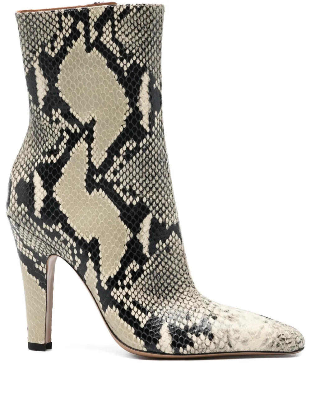 Belle snakeskin pointed ankle boots | Farfetch Global