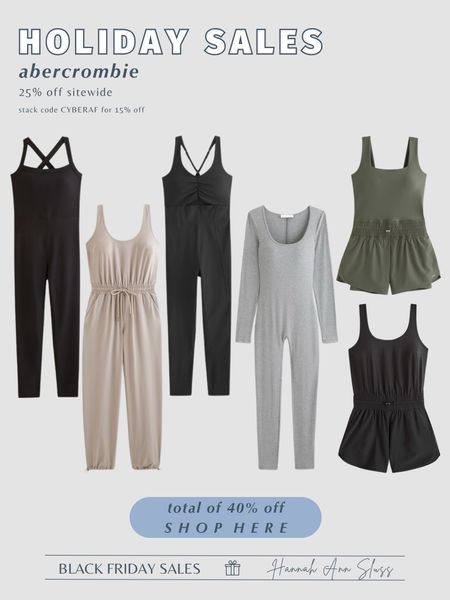 Lounge I’m loving from Abercrombie!! All on sale! 


Black Friday
Onesie 
Jumpsuit 
Workout set
Romper 
Fitness 
Gym outfit 

#LTKGiftGuide #LTKstyletip #LTKCyberWeek