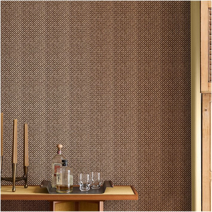Pierce & Ward Floral Tile Peel & Stick Wallpaper | West Elm (US)