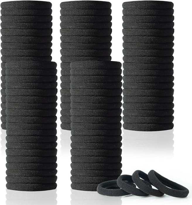 100PCS AOHIEDI No Damage Hair Ties for Women Girls, Elastic Hair Bands for All Hair Types, Thick ... | Amazon (US)