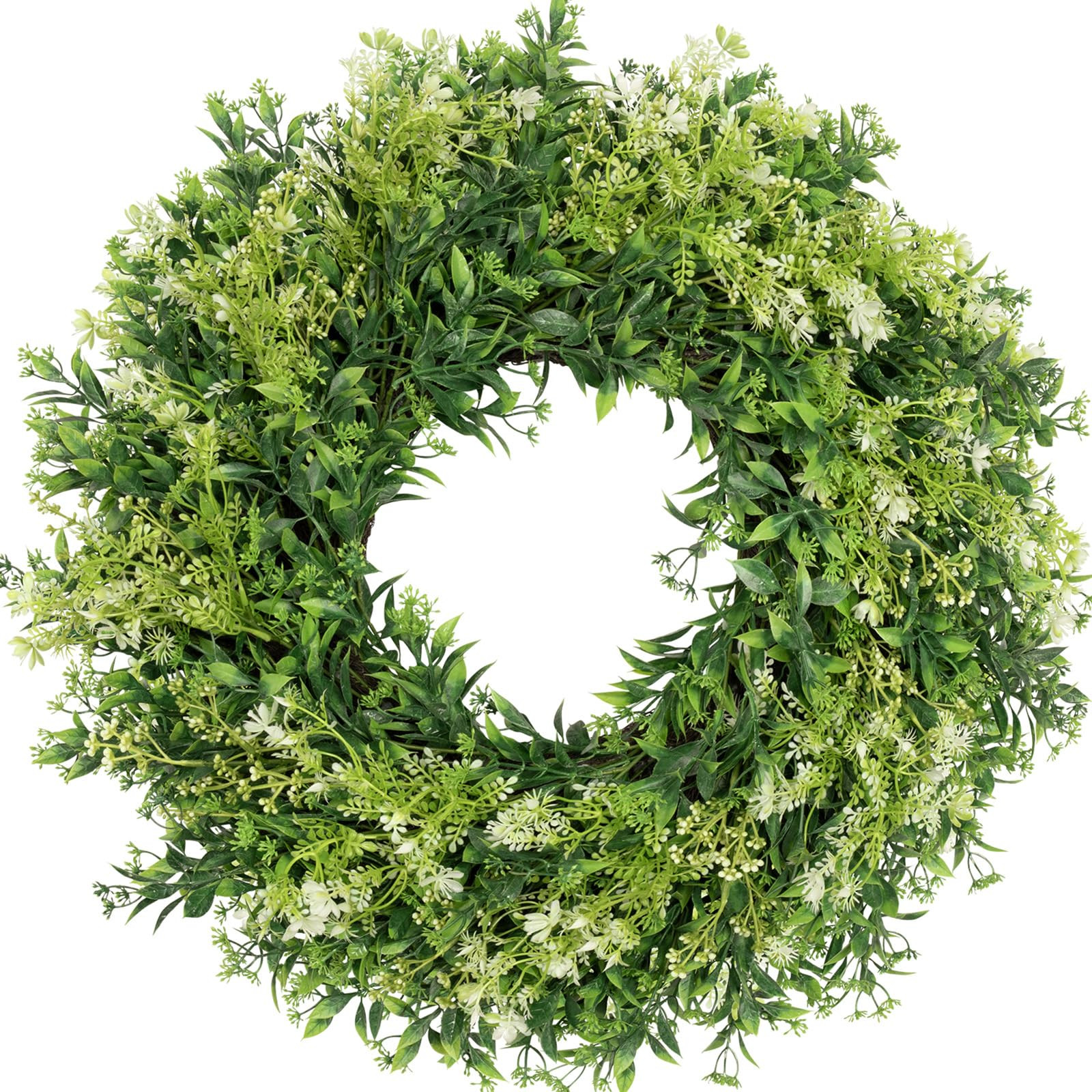 28 Inch Large Eucalyptus Wreaths for Front Door Artificial Green Leaves Greenery Indoor Outdoor W... | Amazon (US)