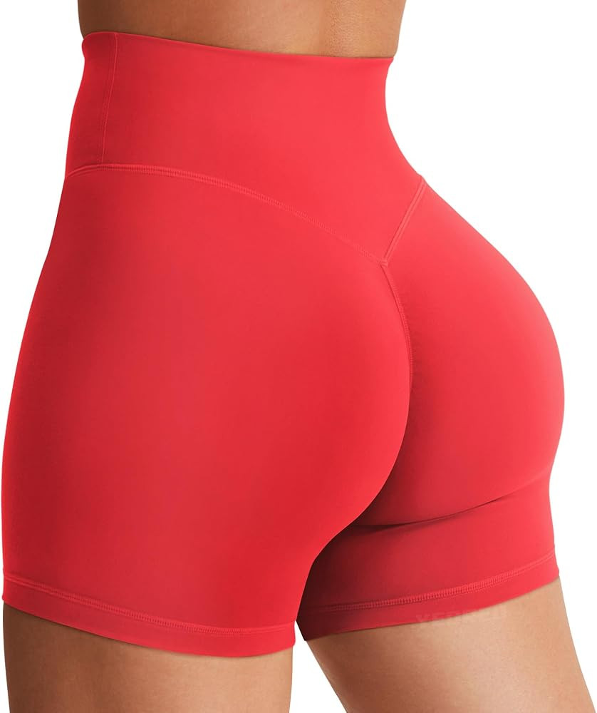 YEOREO SoftHue Women's Biker Shorts Workout Hidden Scrunch Gym Shorts | Amazon (US)