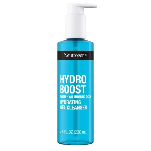 Neutrogena Hydro Boost Hydrating Hyaluronic Acid Gel Facial Cleanser and Face Wash, 7.8 oz | Walmart (US)