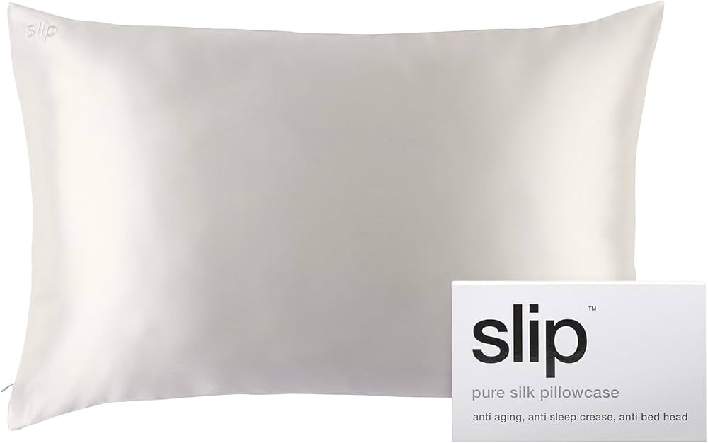 Slip Queen Silk Pillow Cases - Queen Size Standard Pillow Case, White (20" x 30") | Amazon (US)
