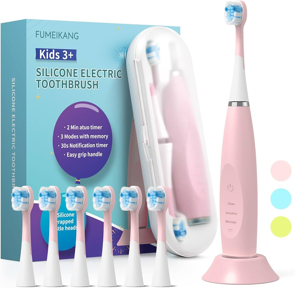 Kids Electric Toothbrushes Sonic Rechargeable Tooth Brush Gifts for Boys and Girls Smart Timer Po... | Amazon (US)