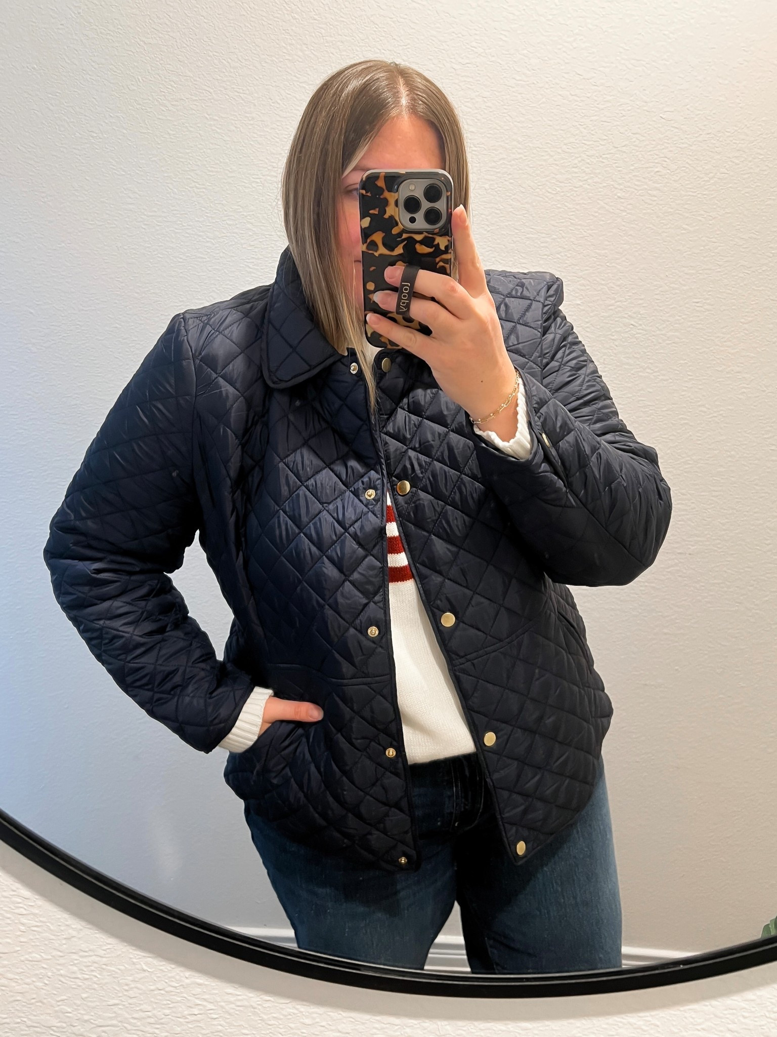 This quilted jacket is warm but so lightweight! #LTKFindsUnder50 

#LTKSaleAlert #LTKootd